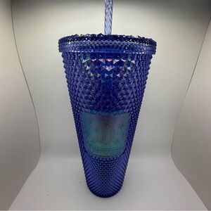 Starbucks Disney 50th Anniversary Iridescent Aurora Studded Bling Tumbler NWT